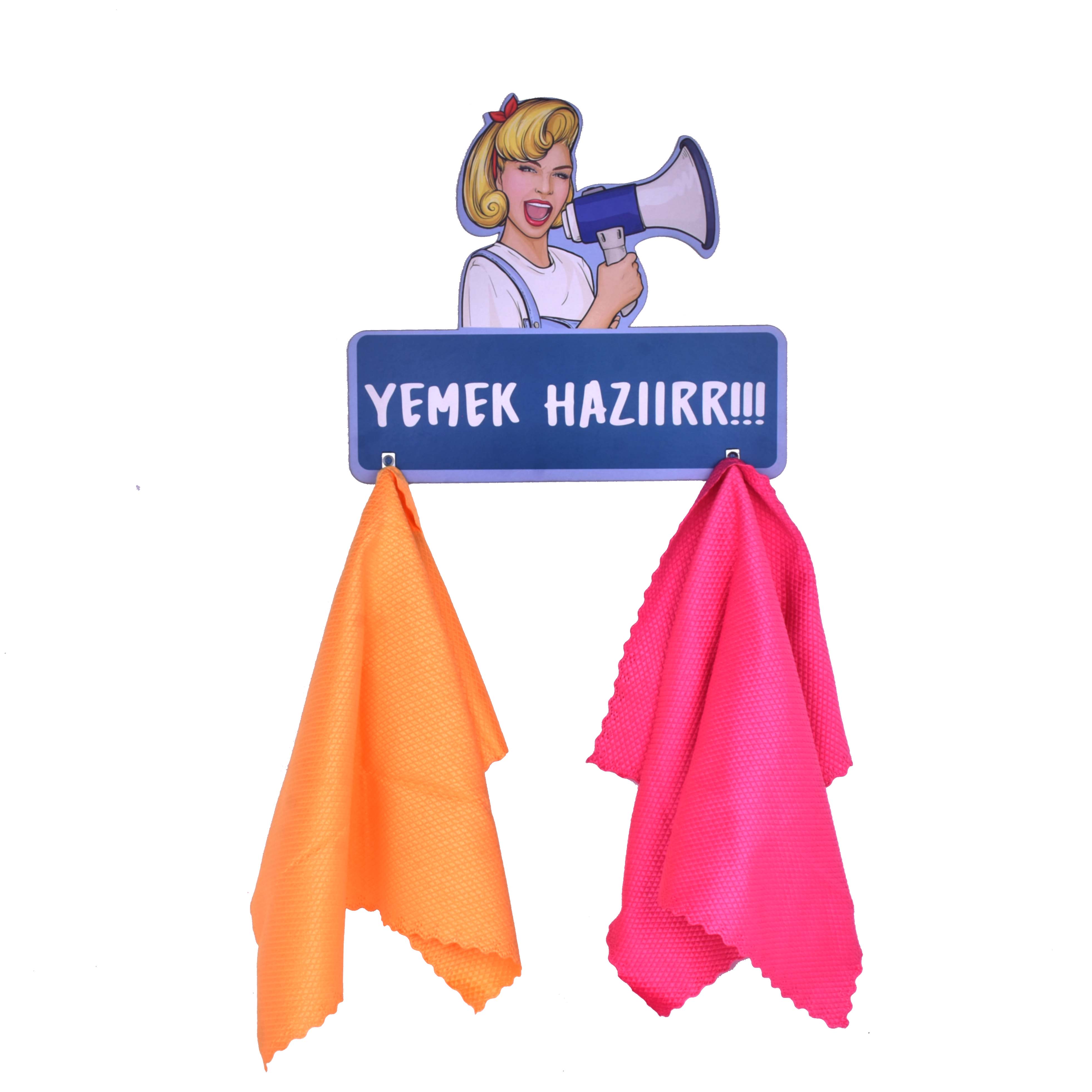 Ahşap Dekoratif Çok Amaçlı Mutfak Askısı Yemek Hazır 1